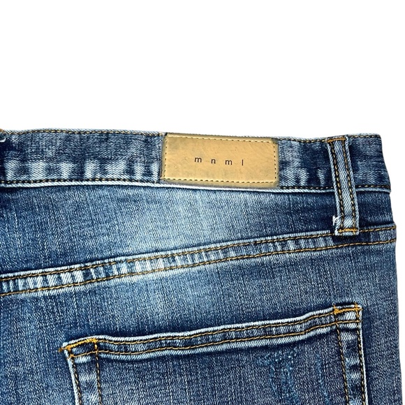 MNML Men’s Distressed Button-Fly Jeans 36x34 - Picture 8 of 11